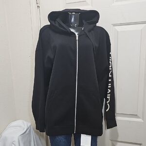 Calvin Klein Black Zip-Up Hoodie